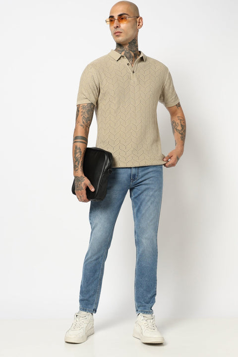 MENS LIGHT BLUE ANKLE FIT JEANS - Jeans - 250810494