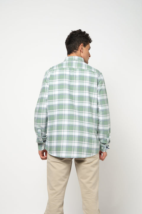 MERIK Light Mint Checkered Shirt - Shirt - 250330873