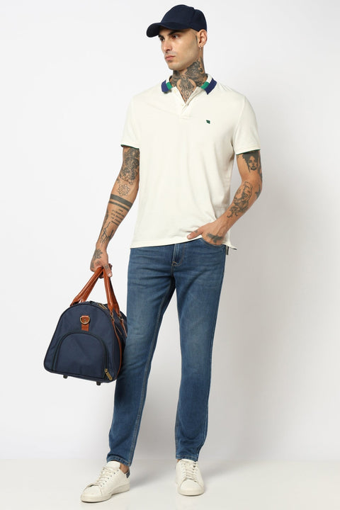MID BLUE ANKLE FIT MENS JEANS - Jeans - 250710419