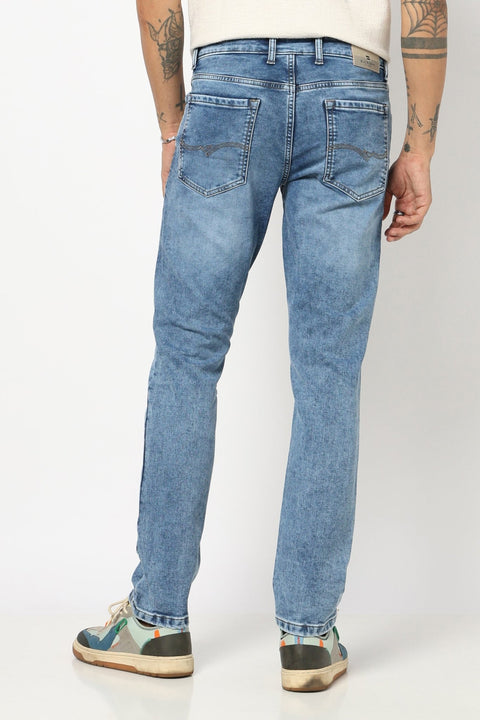 MID BLUE PLAIN SLIM FIT JEANS - Jeans - 250810484