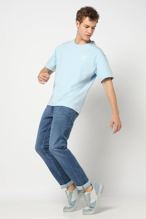 Mid Blue Slim Fit Denim - Jeans -