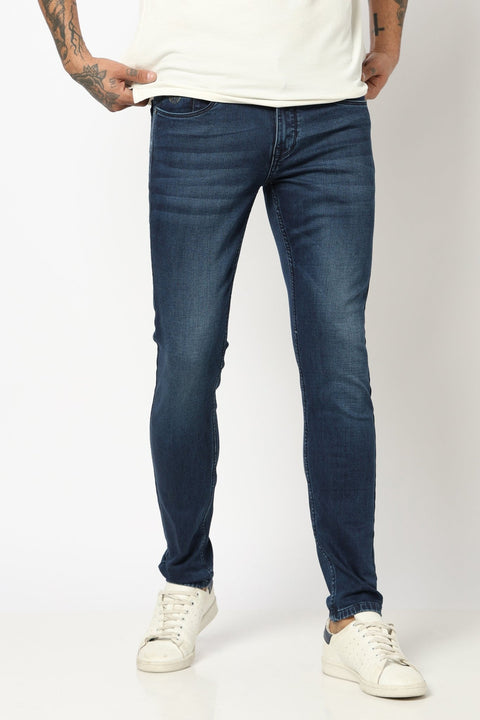 MID BLUE STRAIGHT FIT MENS JEANS - Jeans - 250710444