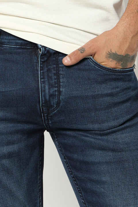 MID BLUE STRAIGHT FIT MENS JEANS - Jeans - 250710444
