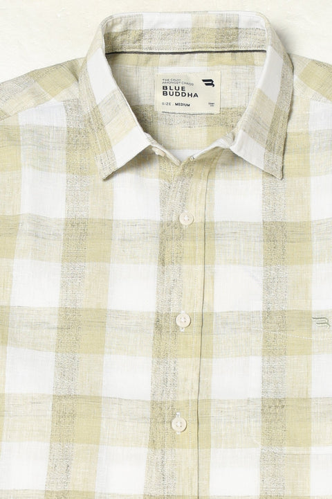 MINT BUFFALO CHECKERED HALF SLEEVE SHIRT-Shirts - 250531258