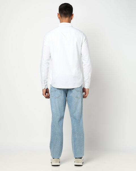 Mint Cotton Stripped Shirt - Shirts - 250431138