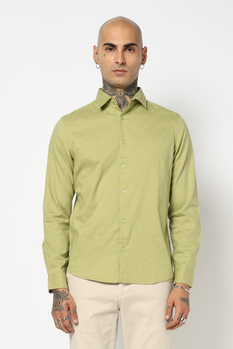 Mint Textured Full Sleeve Shirt - Shirt - 250731622