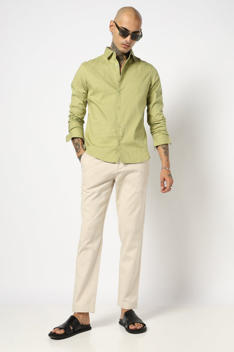 Mint Textured Full Sleeve Shirt - Shirt - 250731622