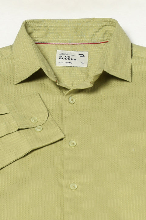 Mint Textured Full Sleeve Shirt - Shirt - 250731622