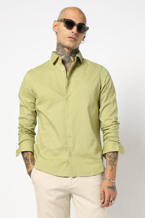 Mint Textured Full Sleeve Shirt - Shirt - 250731622