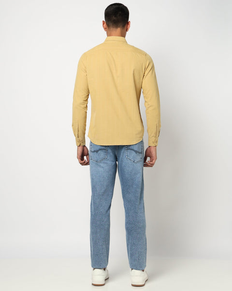 Mustard Double Pocket Utility Shirt - Shirts - 241129562