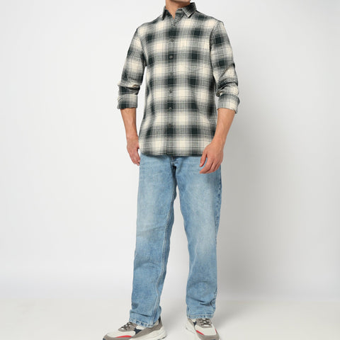 NOXEN Green Checkered Shirt - Shirt - 250331028