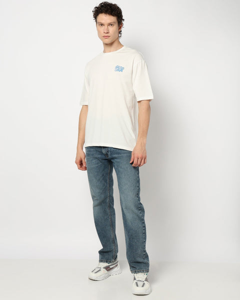 Off White Printed Oversized T SHIRT - T-Shirt - 240500351
