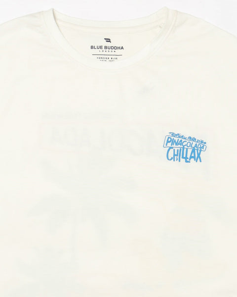 Off White Printed Oversized T SHIRT - T-Shirt - 240500351