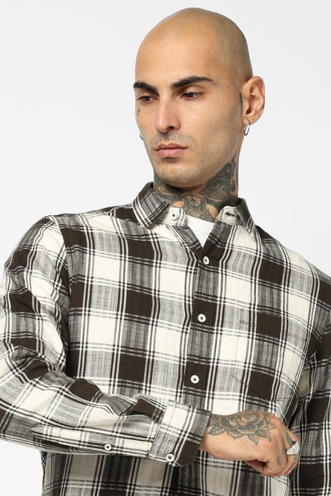 OLIVE BUFFALO CHECKERED SHIRT-Shirt - 250731991