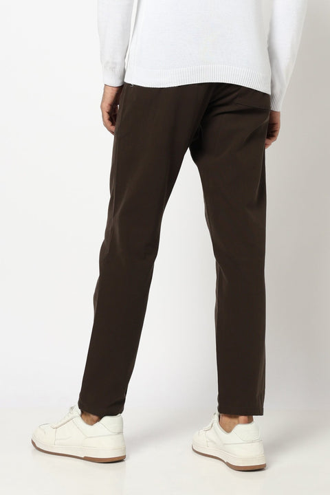OLIVE PLAIN PLEATED MENS TROUSER - Trousers - 250740541