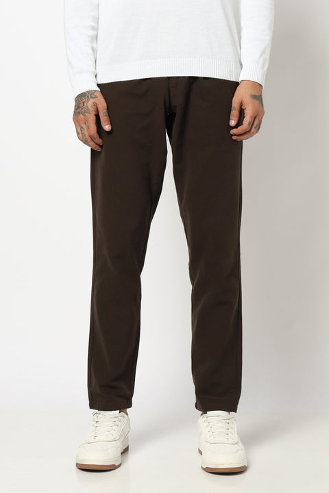 OLIVE PLAIN PLEATED MENS TROUSER - Trousers - 250740541