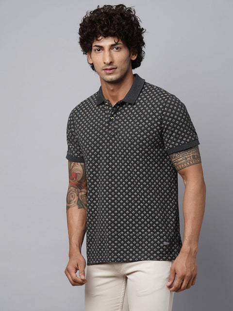 Overall Printed Polo T-shirt - T-Shirt - 221030517
