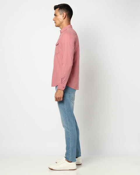 Pink Double Pocket Utility Shirt - Shirts - 241129572