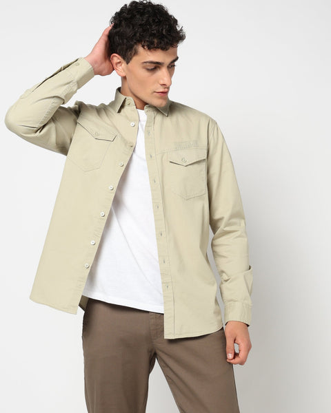RENNO Light Olive Utility Shirt - Shirt - 241229999