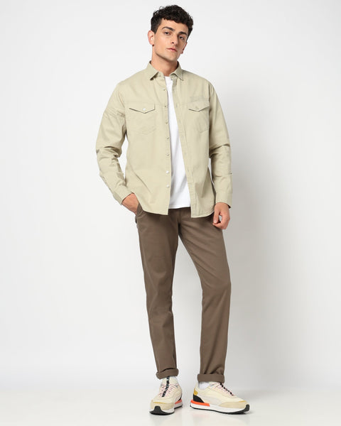 RENNO Light Olive Utility Shirt - Shirt - 241229999
