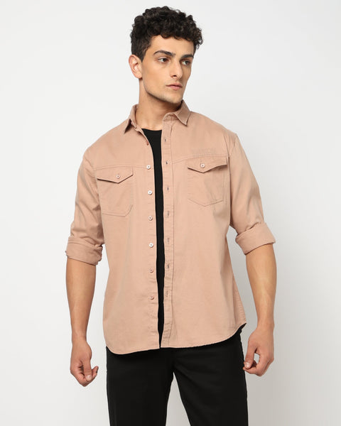 RENNO Light Peach Utility Shirt - Shirt - 241230004