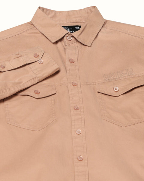 RENNO Light Peach Utility Shirt - Shirt - 241230004