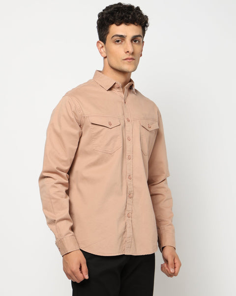 RENNO Light Peach Utility Shirt - Shirt - 241230004