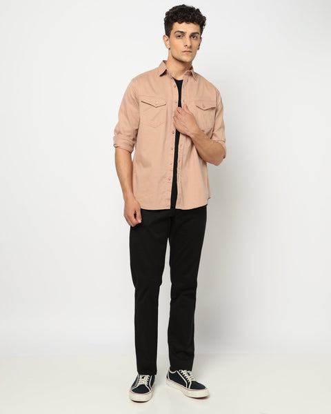 RENNO Light Peach Utility Shirt - Shirt - 241230004