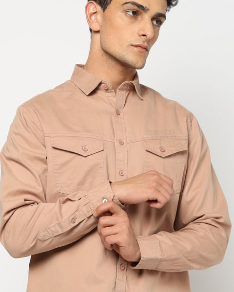 RENNO Light Peach Utility Shirt - Shirt - 241230004
