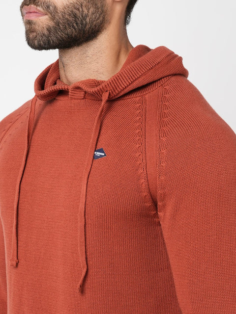 Rust Solid Sweatshirt - Sweatshirt - 230760114