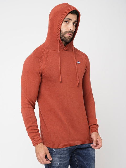Rust Solid Sweatshirt - Sweatshirt - 230760114