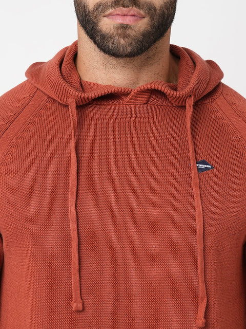 Rust Solid Sweatshirt - Sweatshirt - 230760114