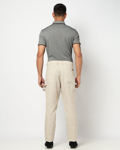 Sand Beige Relaxed Fit Trouser - Trouser - 250640319