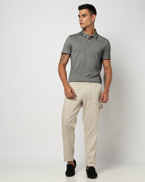 Sand Beige Relaxed Fit Trouser - Trouser - 250640319