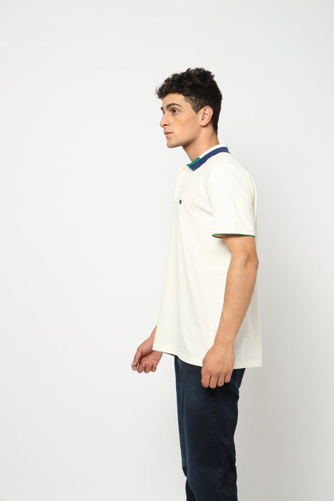 TAVRO Off White POLO - T-Shirt - 2411301060