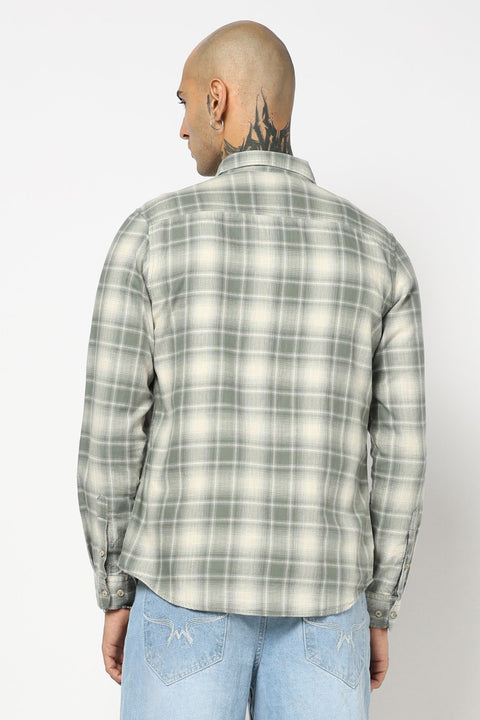 TEAL BUFFALO CHECKERED SHIRT-Shirt - 250731722