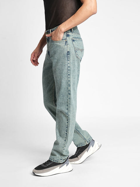 Tinted Blue Relax Fit Jeans - Jeans - 231110832