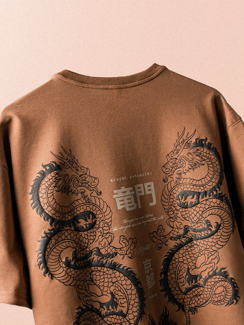 Twin Dragon Heritage Tee - T shirts - 2505301254