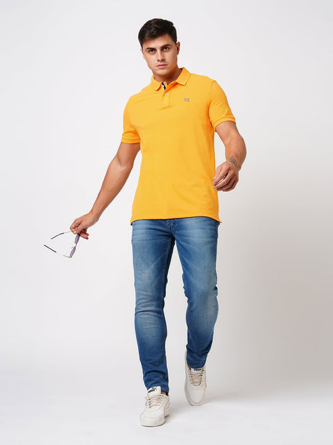 Yellow Polo Cotton T-Shirt - T-Shirt - 231231269