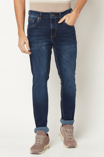 Blue Light Fade Mid-Rise Jeans 