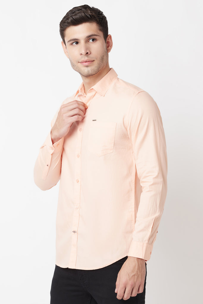 Light Peach Casual Shirt