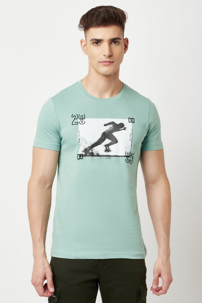 Mint Digital Print T-shirt