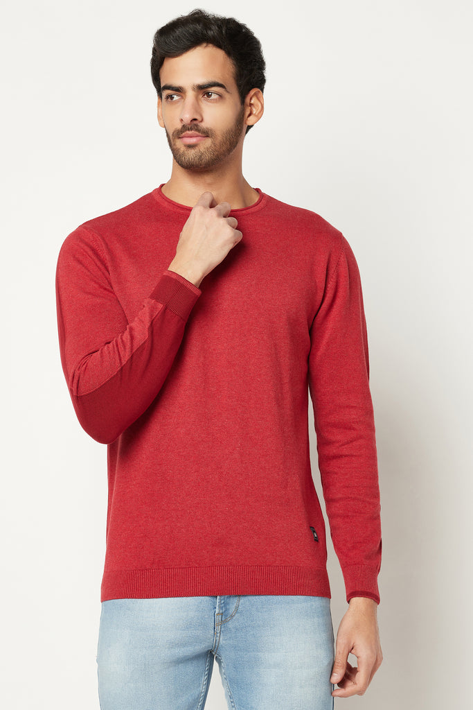 Red Solid Sweatshirt