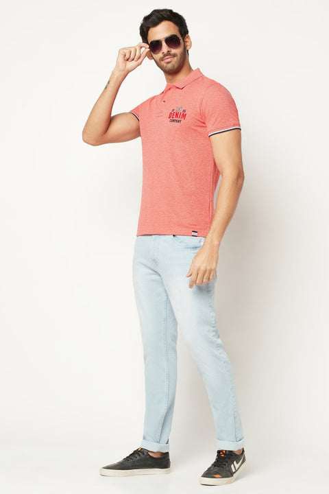 Coral Embroidered T-shirt - T-Shirt - 220930224