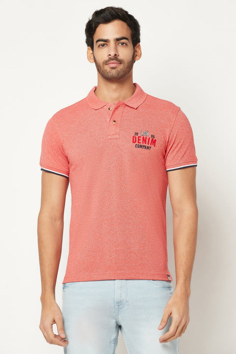 Coral Embroidered T-shirt - T-Shirt - 220930224