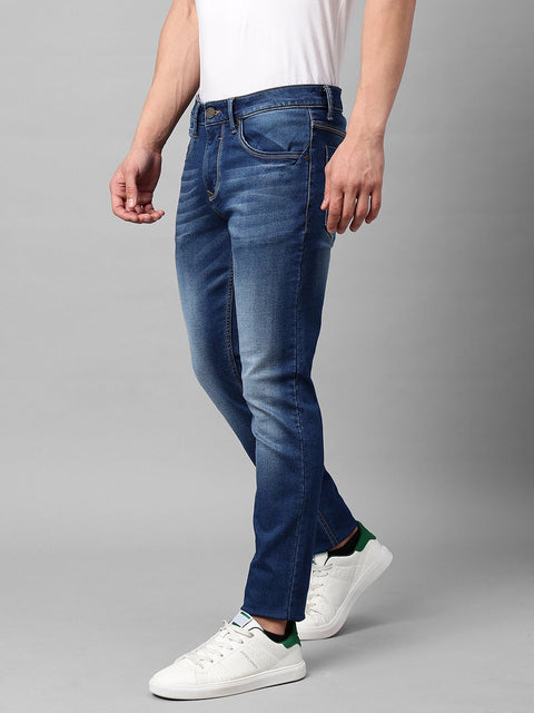 Dark Blue Skinny Fit Jeans - Jeans - 230110023
