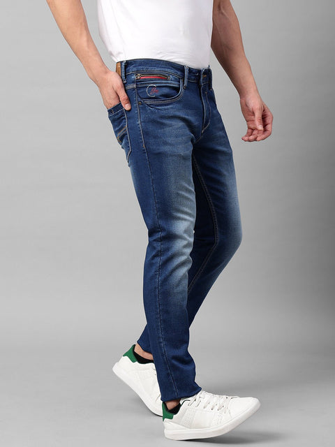 Dark Blue Skinny Fit Jeans - Jeans - 230110023