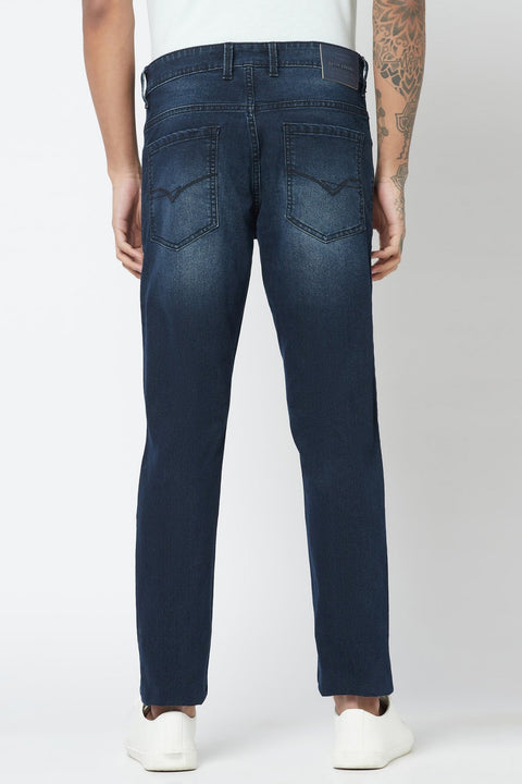 Dark Blue Skinny Fit Jeans - Jeans - 221211182