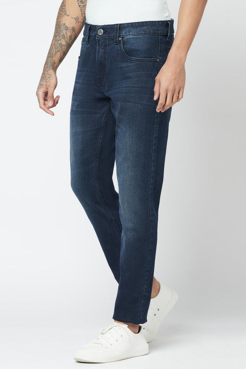 Dark Blue Skinny Fit Jeans - Jeans - 221211182