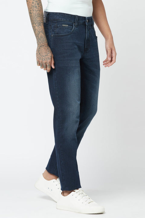 Dark Blue Skinny Fit Jeans - Jeans - 221211182
